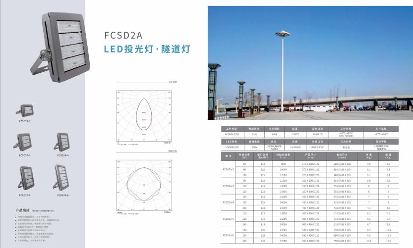 红山街道投光灯